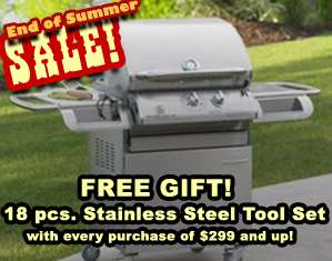 Fire Stone Legacy 24 Grill Head & Deluxe SS Cabinet Gas Grill
