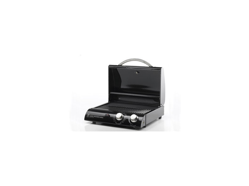 Grill with Open Hood