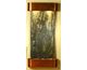 Round Rustic Copper Metal with Green Stone