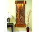Round Rustic Copper Metal with Brown Marble Stone