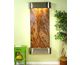 Round Stainless Steel Metal with Brown Marble Stone
