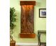 Square Rustic Copper Metal with Brown Marble Stone