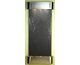 Round Stainless Steel Metal with Black Stone