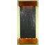 Square Rustic Copper Metal with Black Stone