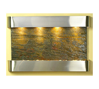 Stainless Steel Metal with Green Stone
