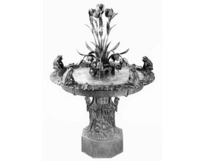 Florentine Craftsmen Flowers N' Frogs Fantasy Floor Fountain - FREE Inside Delivery!
