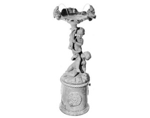 Florentine Craftsmen Two Cherubs Holding Shell Fountain - FREE Inside Delivery!