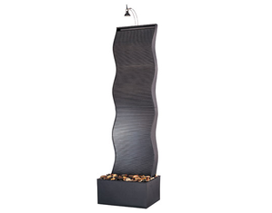 Kenroy Home Curves Black Floor Fountain