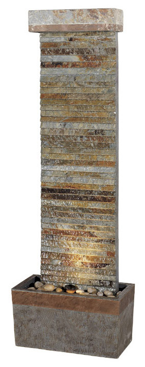 Kenroy Home 50293SLCOP Tacora Horizontal Floor Fountain - Fast FREE FedEx Shipping! image
