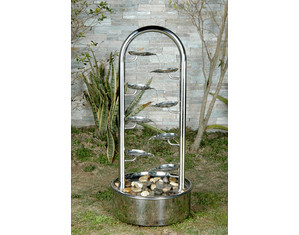 Purple Zen 8 Leaves Falling Floor Fountain - Fast FREE FedEx Shipping!