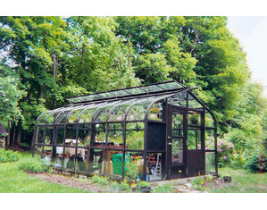 Grand Hideaway Freestanding Curved Eave Greenhouse