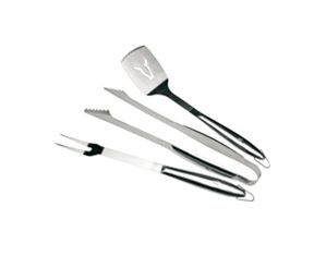 Beefeater 3 Piece Tool Set Stainless Steel Spatula Tongs Fork