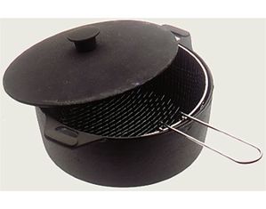 Beefeater Cast Iron Cooking Pot with Deep Fry Basket