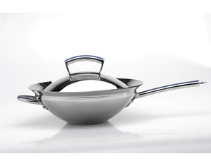 PGS Stainless Steel WOK with Cover Grill Accessory