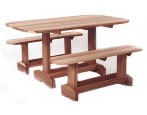 All Things Cedar Oval Picnic Table
