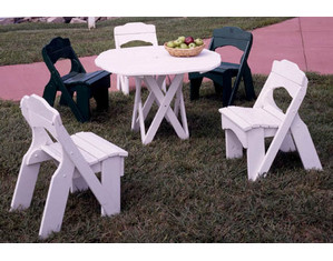 Uwharrie Harvest Collection Round Picnic Table - FREE Inside Delivery!