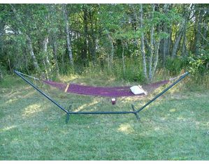Bay Hammock Steel Hammock Stand in Green - Fast FREE FedEx Shipping!