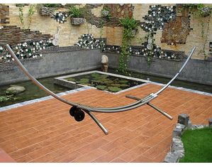 VIFAH Steel Hammock Stand in Classic Arc Design V125D