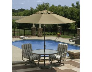 Blue Wave 9 Ft Catalina Deluxe Push Button Tilt Patio Umbrella