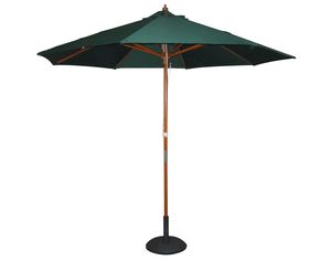 ICI Outdoor 8 Foot Wood Umbrella in Forest Green