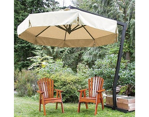 FIM P-Series 10 ft Octagonal Contract Offset Umbrella - Fast FREE FedEx Shipping!