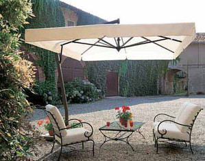 FIM P-Series 10 ft Square Cantilever Offset Umbrella - Fast FREE FedEx Shipping!