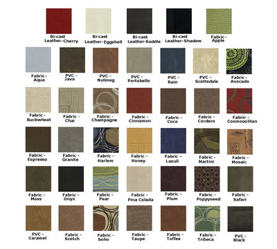 Available Seat Material and Colors