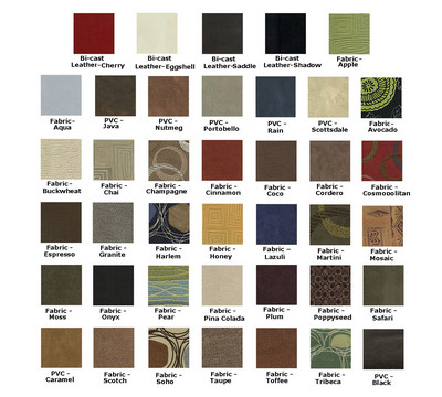 Available Seat Material and Color