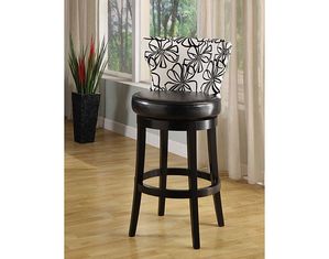 Armen Living Floral Fabric Swivel Bar Stool (LCSASWBAFL)