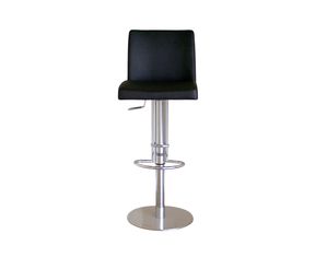 Baxton Studio Black Bonded Leather Bar Stool ALC-2213B Black (ALC-2213B Black)