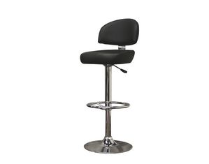 Baxton Studio Grayson Black Faux Leather Modern Bar Stool - Set of 2