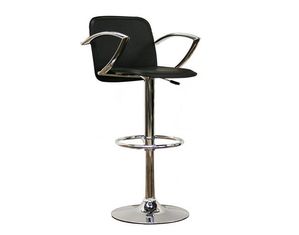 Baxton Studio Carmen Black Faux Leather Barstool (M-90019-Black)