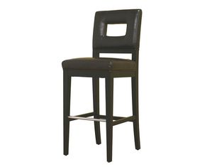 Baxton Studio Isla Dark Brown Leather Barstool (Y-780-FU001-1)