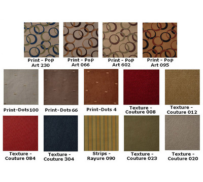 Available Upholstery Colors 2