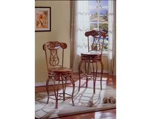 Fairfax Home Furnishings Country Carved Wood Bar Chair (12006)