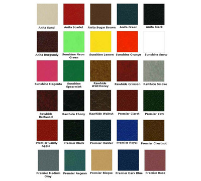 Available Upholstery Colors1