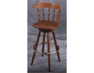 Furniture Imports Mates Swivel Stool with Upholstered Seat