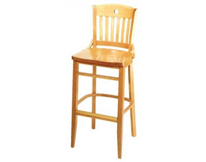 Furniture Imports School House Stool with Solid Wood Seat