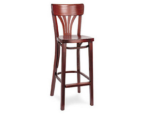 Gar Products 112 Barstool with Veneer Seat and Fan Back