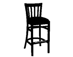 Gar Products 2445 Veneer Seat Stool - Fast FREE FedEx Shipping!