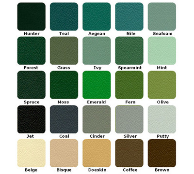 Available Andover Seat Upholstery Finishes 2