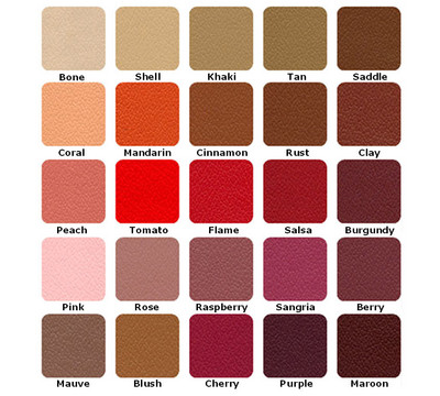 Available Andover Seat Upholstery Finishes 3