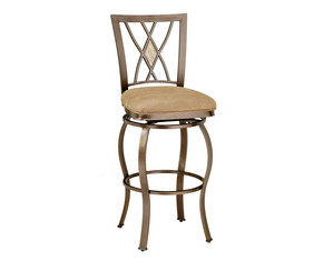 Hillsdale Furniture Brookside Diamond Fossil Back Swivel (4815) Bar Stool