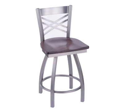 Stainless with Maple Dark Cherry Seat