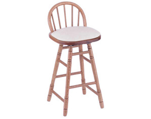 Holland Bar Stool Dutchman Promotional Oak Wood Low Spindle Back Seat Stool - Fast FREE FedEx Shipping!