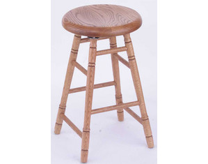 Holland Bar Stool Dutchman Promotional Oak Wood Saddle Dish Stool - Fast FREE FedEx Shipping!