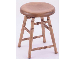 Holland Bar Stool Hollander Deluxe Maple Wood Saddle Dish Stool - Fast FREE FedEx Shipping!