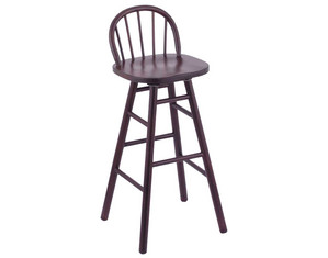 Holland Bar Stool Hollander Deluxe Oak Wood Low Spindle Back Seat Stool - Fast FREE FedEx Shipping!