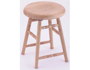 Holland Bar Stool Hollander Deluxe Oak Wood Saddle Dish Stool - Fast FREE FedEx Shipping!