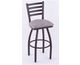 Bronze with Fern Plush  Glass Black Seat
